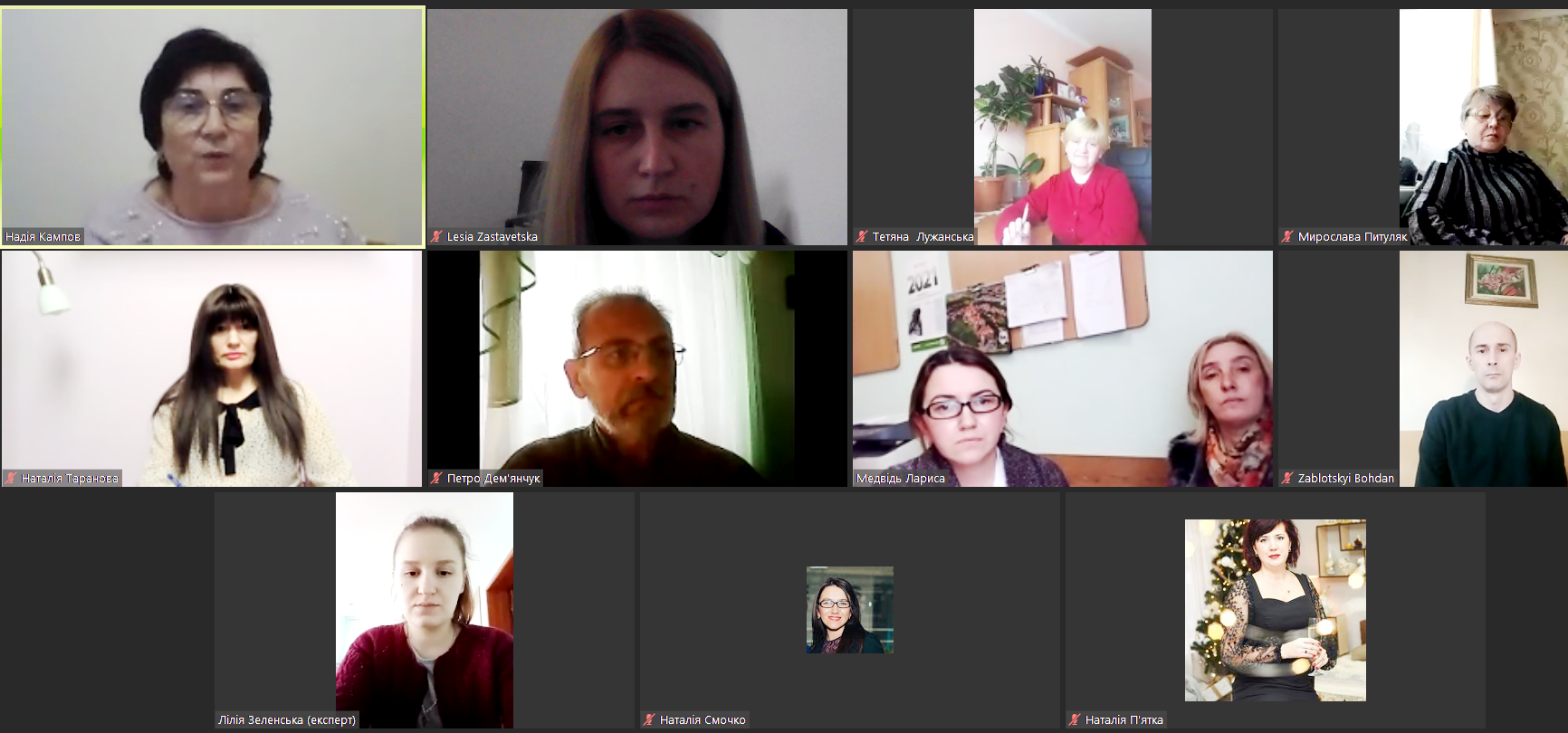 Обговорення питань учасниками вебінару